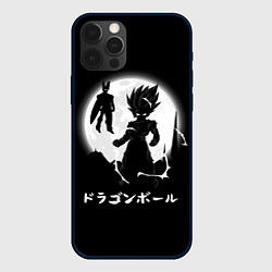 Чехол iPhone 12 Pro Dragon Ball Гоку при луне