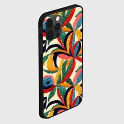 Чехол для iPhone 12 Pro Эффект вышивки, цвет: 3D-черный — фото 2