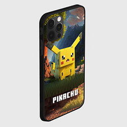 Чехол для iPhone 12 Pro Pokеmon Pikachu, цвет: 3D-черный — фото 2