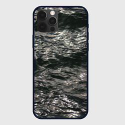 Чехол для iPhone 12 Pro Солнечный свет на текстуре воды, цвет: 3D-черный
