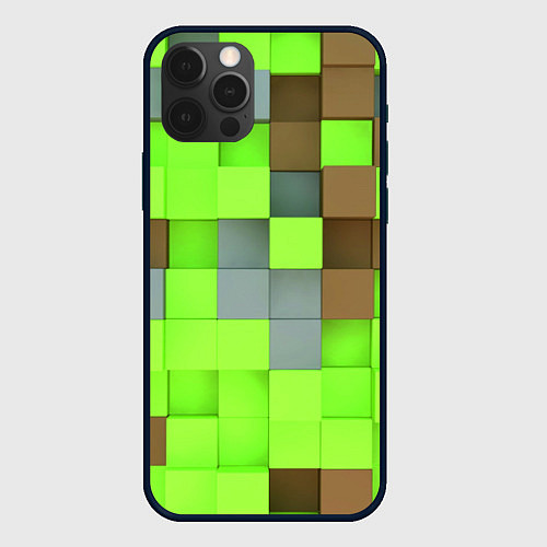 Чехол iPhone 12 Pro Артем майнкрафт / 3D-Черный – фото 1