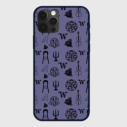 Чехол iPhone 12 Pro Паттерн Уэнсдей