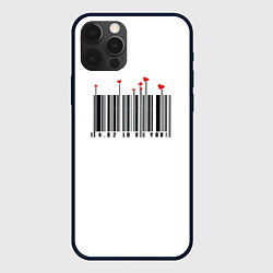 Чехол для iPhone 12 Pro Barcode love you, цвет: 3D-черный