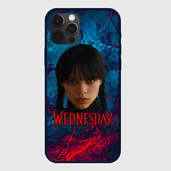 Чехол для iPhone 12 Pro Wednesday horror, цвет: 3D-черный