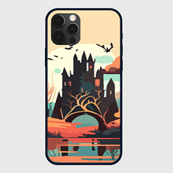Чехол для iPhone 12 Pro Autumn Castle - Huf&Sya, цвет: 3D-черный