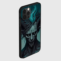 Чехол для iPhone 12 Pro Демон леса, цвет: 3D-черный — фото 2