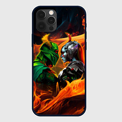 Чехол для iPhone 12 Pro Wraith King and Gueen of Pain, цвет: 3D-черный