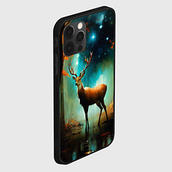 Чехол для iPhone 12 Pro Лесной олень, цвет: 3D-черный — фото 2