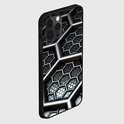 Чехол для iPhone 12 Pro Geometry abstraction, цвет: 3D-черный — фото 2