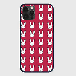 Чехол iPhone 12 Pro Bunny Pattern red