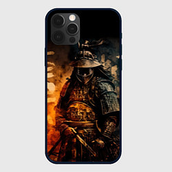 Чехол для iPhone 12 Pro Самурай в тумане, цвет: 3D-черный