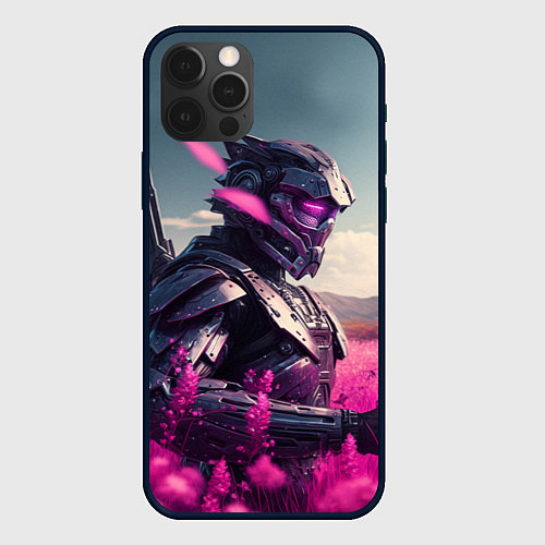 Чехол iPhone 12 Pro Робо-самурай / 3D-Черный – фото 1
