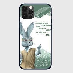 Чехол для iPhone 12 Pro Легенда про экзамен, цвет: 3D-черный