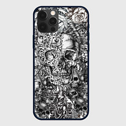 Чехол iPhone 12 Pro Татуировки черепов