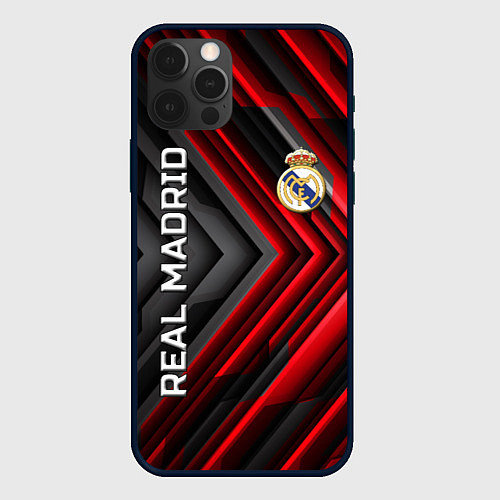Чехол iPhone 12 Pro Real Madrid art / 3D-Черный – фото 1