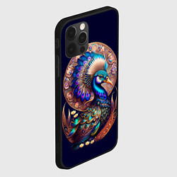 Чехол для iPhone 12 Pro Синяя птица арт, цвет: 3D-черный — фото 2