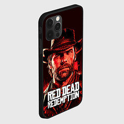 Чехол для iPhone 12 Pro Артур Морган, искупление, цвет: 3D-черный — фото 2