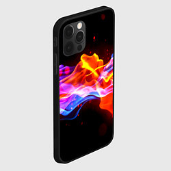 Чехол для iPhone 12 Pro Битвы огней волны, цвет: 3D-черный — фото 2