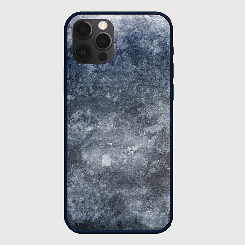 Чехол iPhone 12 Pro Гранж текстура / 3D-Черный – фото 1