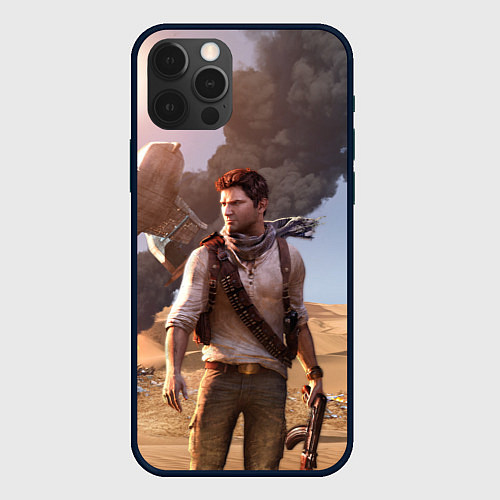 Чехол iPhone 12 Pro Uncharted 3 / 3D-Черный – фото 1