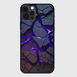 Чехол для iPhone 12 Pro Светящаяся неоновая лава, цвет: 3D-черный