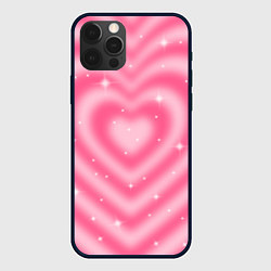 Чехол iPhone 12 Pro Pink y2k hearts
