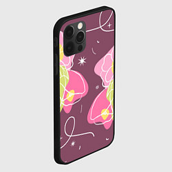 Чехол для iPhone 12 Pro Звезды в цветах лайн, цвет: 3D-черный — фото 2