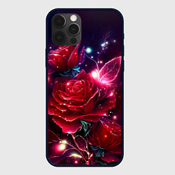 Чехол iPhone 12 Pro Розы с огоньками