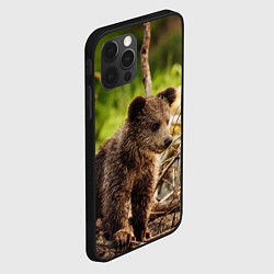 Чехол для iPhone 12 Pro Медвежонок красавец, цвет: 3D-черный — фото 2