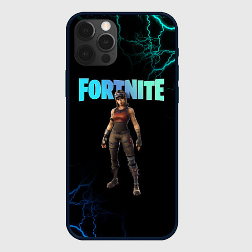 Чехол iPhone 12 Pro Renegade Raider Fortnite / 3D-Черный – фото 1
