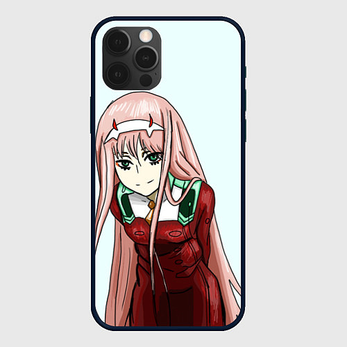 Чехол iPhone 12 Pro 02 в красном / 3D-Черный – фото 1