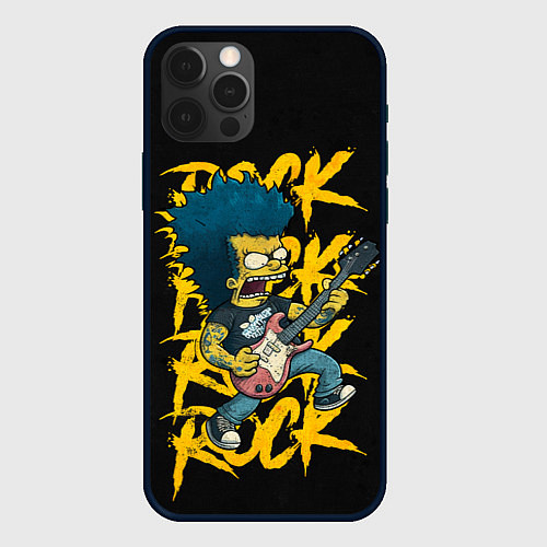 Чехол iPhone 12 Pro Rock Simpson / 3D-Черный – фото 1