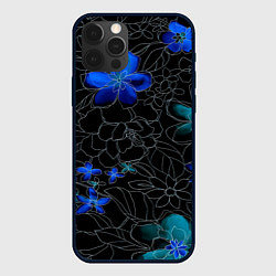 Чехол iPhone 12 Pro Неоновые цветы