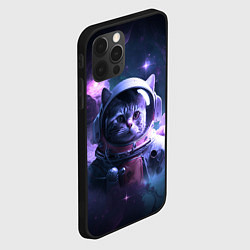 Чехол для iPhone 12 Pro Котик космонавт, цвет: 3D-черный — фото 2