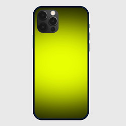 Чехол iPhone 12 Pro Кислотный желтый с градиентом