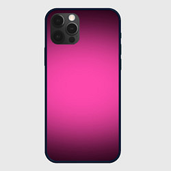 Чехол iPhone 12 Pro Кислотный розовый с градиентом