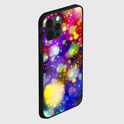 Чехол для iPhone 12 Pro Радужные блики, цвет: 3D-черный — фото 2