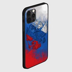Чехол для iPhone 12 Pro Триколор градиент, цвет: 3D-черный — фото 2
