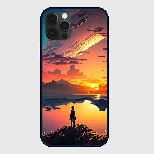 Чехол iPhone 12 Pro Я не нарушаю правила, я живу по своим / 3D-Черный – фото 1