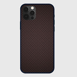 Чехол для iPhone 12 Pro Стильный и строгий ромбик, цвет: 3D-черный