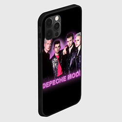 Чехол для iPhone 12 Pro 80s Depeche Mode neon, цвет: 3D-черный — фото 2