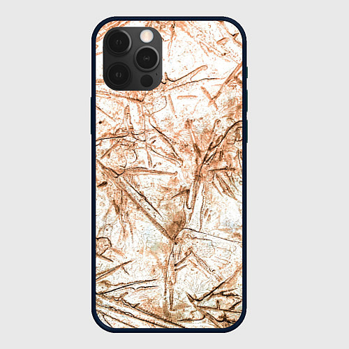 Чехол iPhone 12 Pro Резкие контуры / 3D-Черный – фото 1