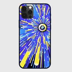 Чехол iPhone 12 Pro BMW - neon pattern - Germany