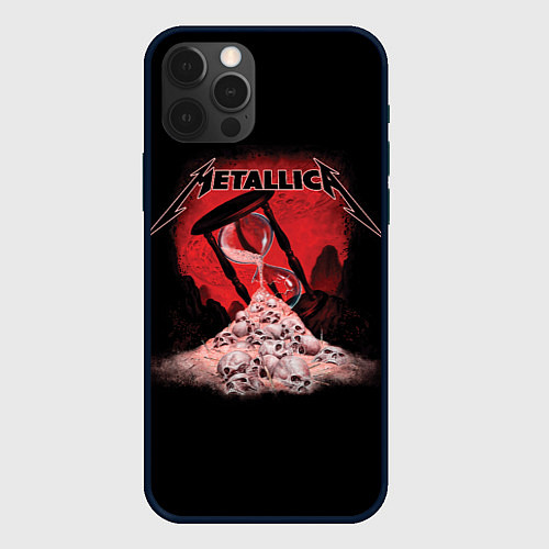 Чехол iPhone 12 Pro Metallica - время / 3D-Черный – фото 1