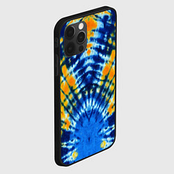 Чехол для iPhone 12 Pro Tie dye стиль хиппи, цвет: 3D-черный — фото 2