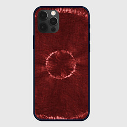 Чехол iPhone 12 Pro Красный круг тай-дай