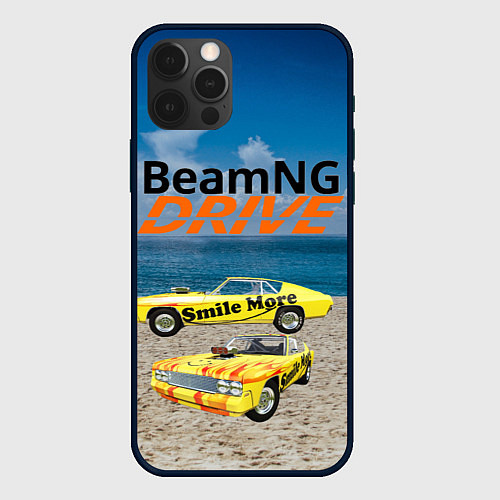 Чехол iPhone 12 Pro BeamNG drive / 3D-Черный – фото 1