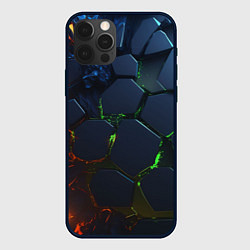 Чехол для iPhone 12 Pro Взрыв плит, цвет: 3D-черный