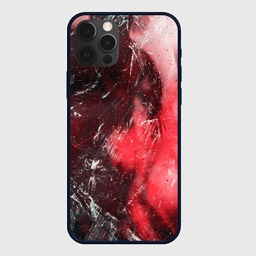 Чехол iPhone 12 Pro Тени и красный туман / 3D-Черный – фото 1