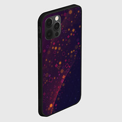 Чехол для iPhone 12 Pro Геометрический градиент, цвет: 3D-черный — фото 2
